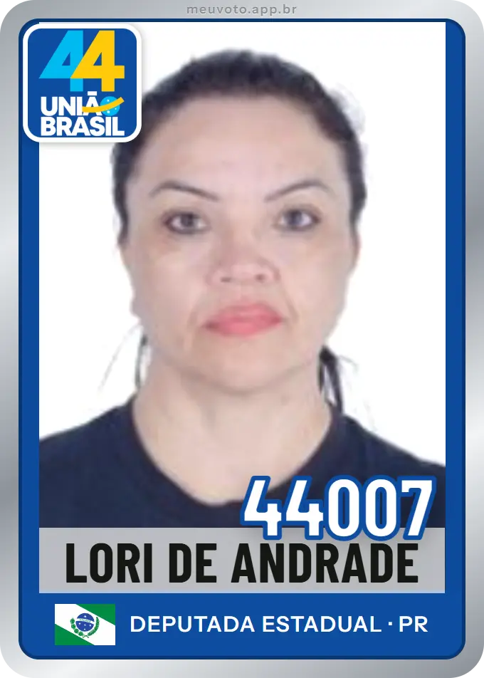 Carta de Lori de Andrade, número 44007, União