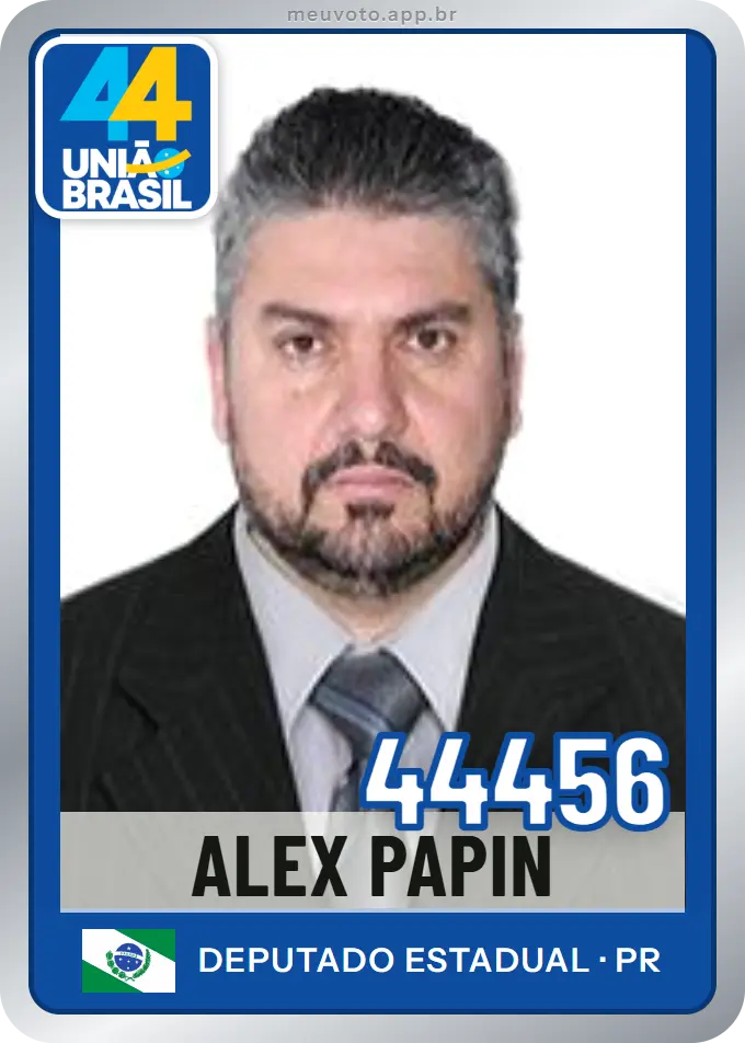 Carta de Alex Papin, número 44456, União