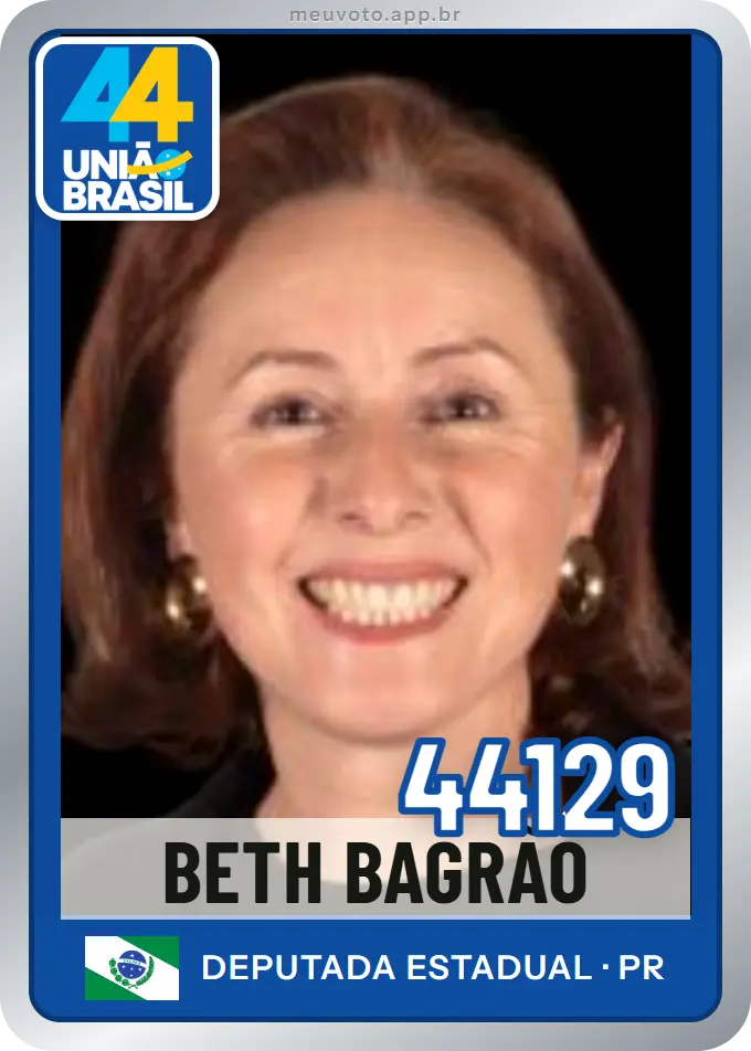 Carta de Beth Bagrão, número 44129, União