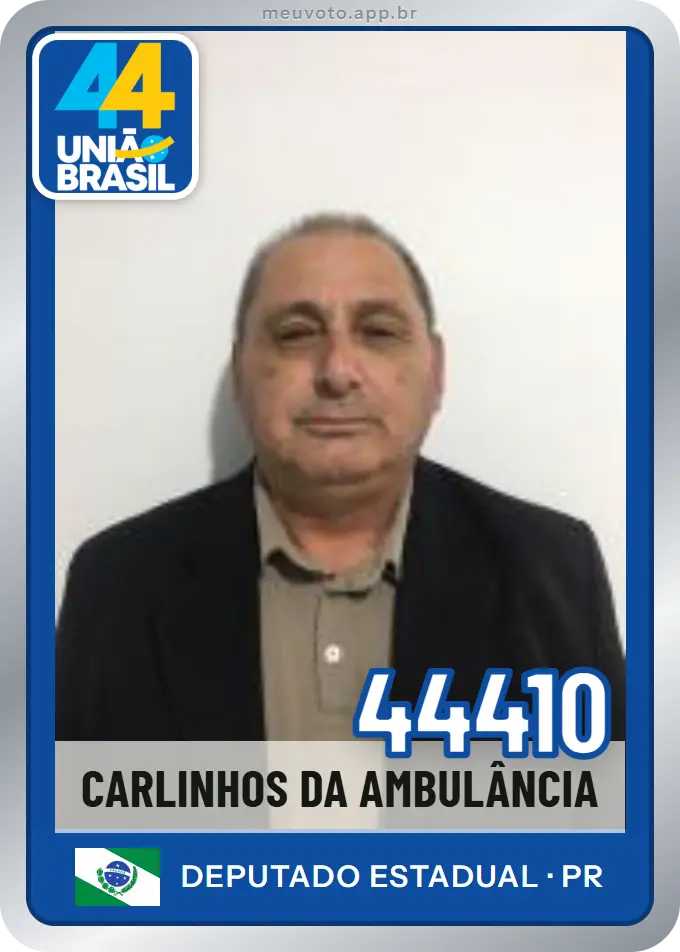 Carta de Carlinhos da Ambulância, número 44410, União