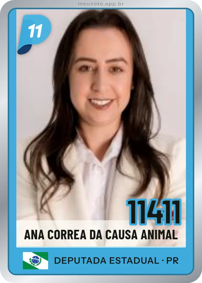 Carta de Ana Correa da Causa Animal, número 11411, PP