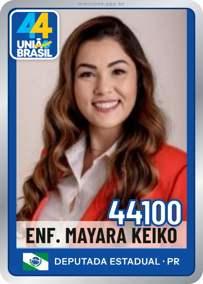 Carta de Enf. Mayara Keiko, número 44100, União