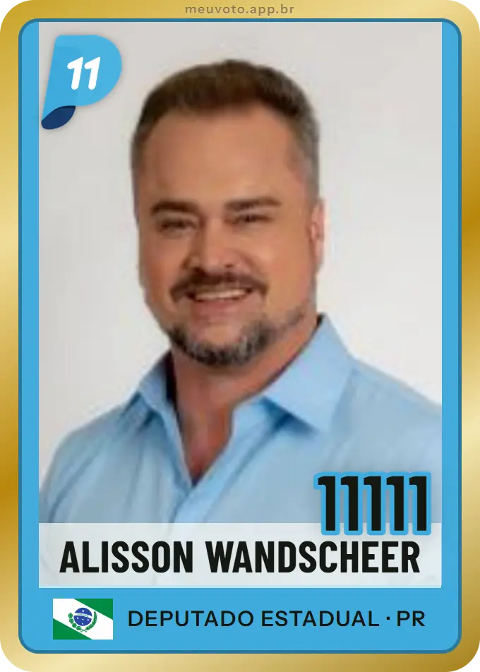 Carta de Alisson Wandscheer, número 11111, PP