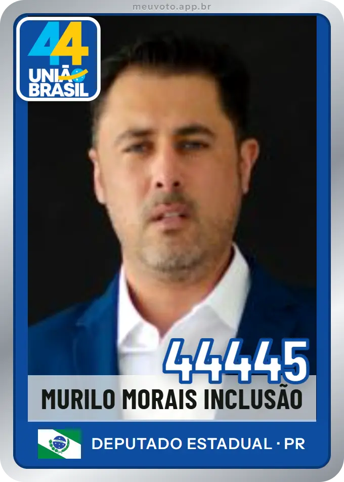 Carta de Murilo Morais Inclusão, número 44445, União