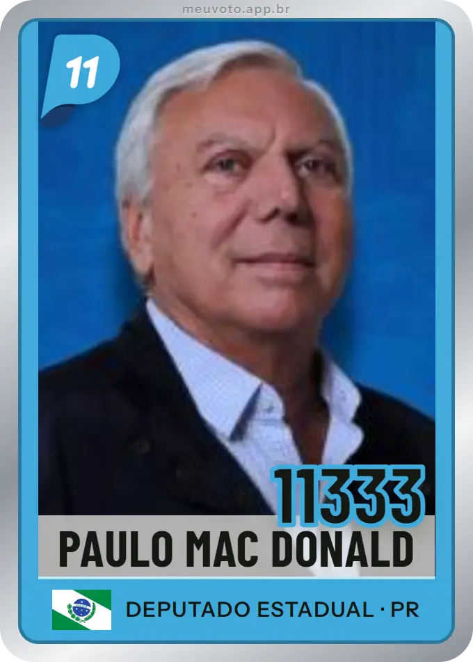 Carta de Paulo Mac Donald, número 11333, PP