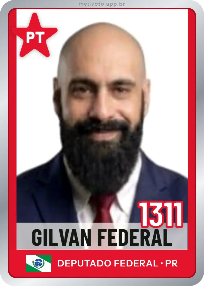 Carta de Gilvan Federal, número 1311, PT
