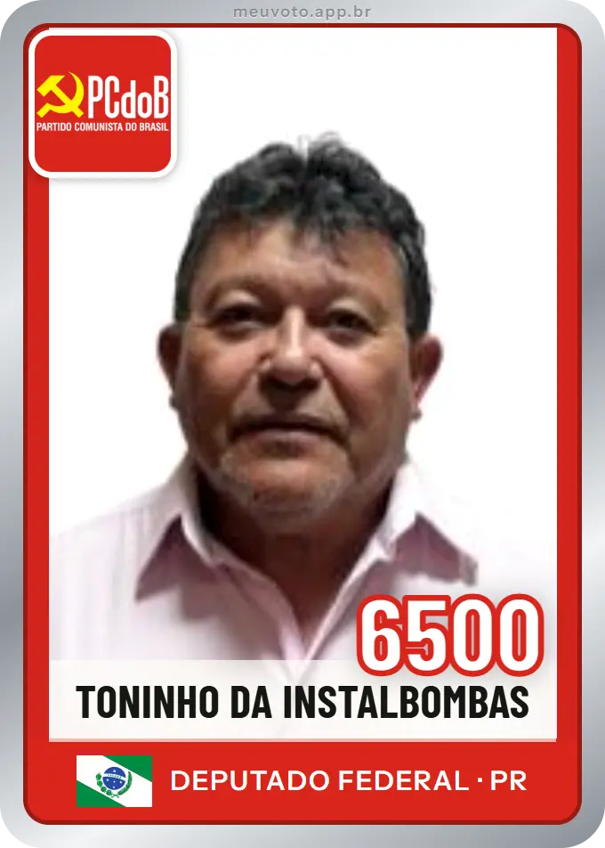 Carta de Toninho da Instalbombas, número 6500, PCdoB