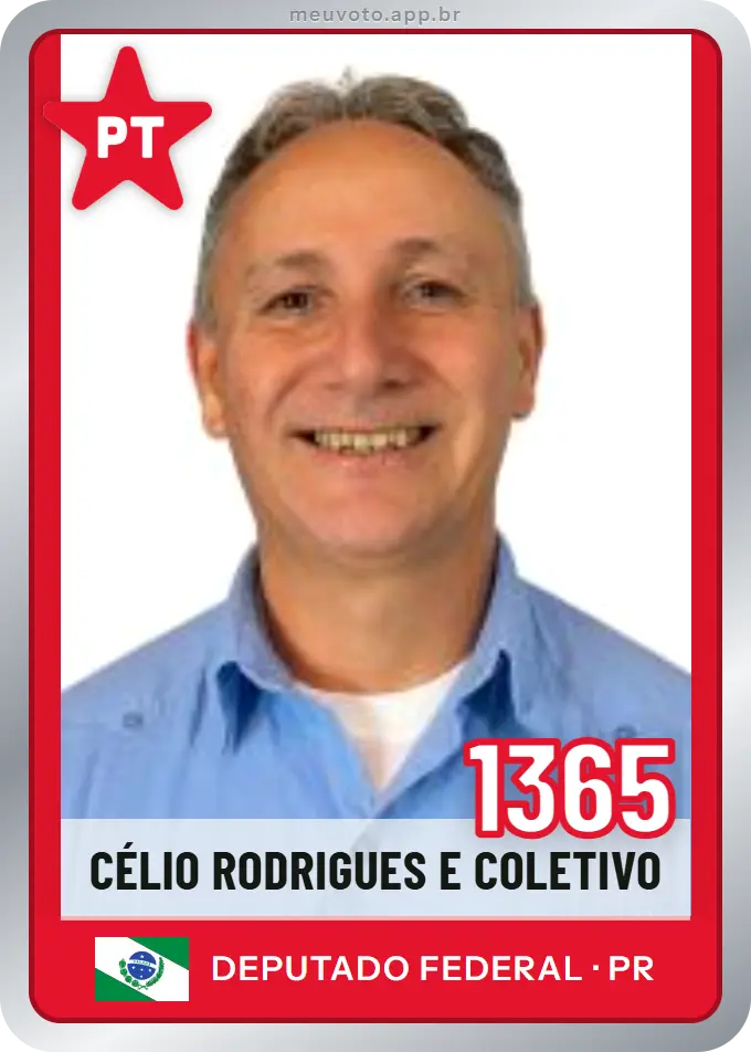Carta de Célio Rodrigues e Coletivo, número 1365, PT