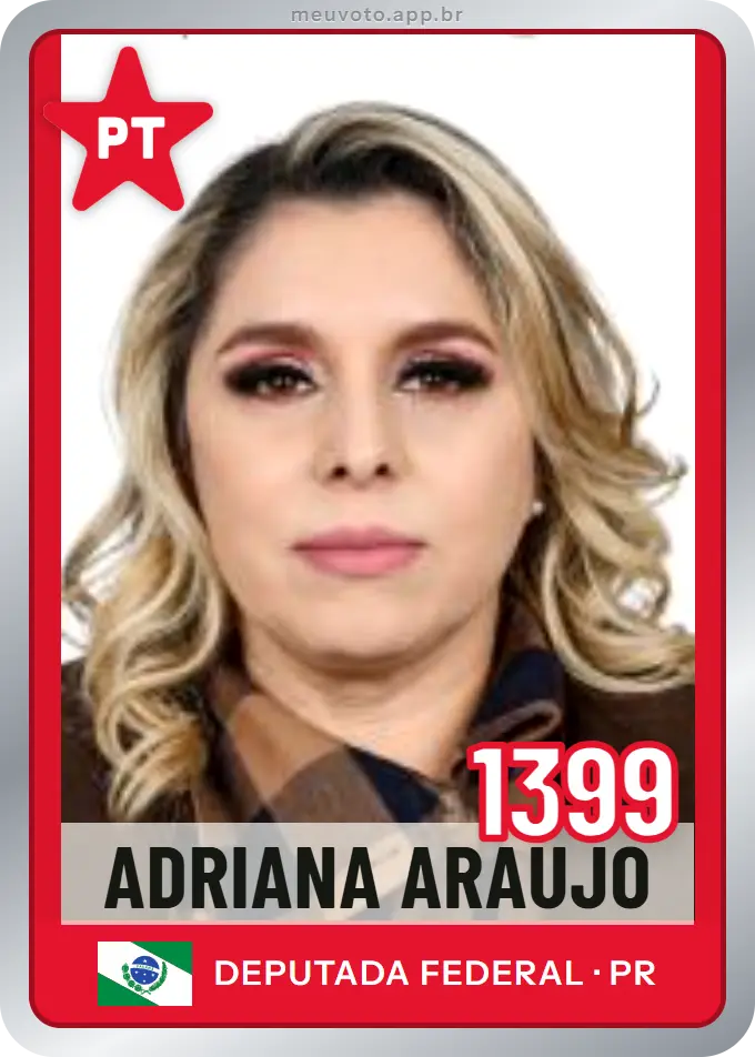 Carta de Adriana Araujo, número 1399, PT