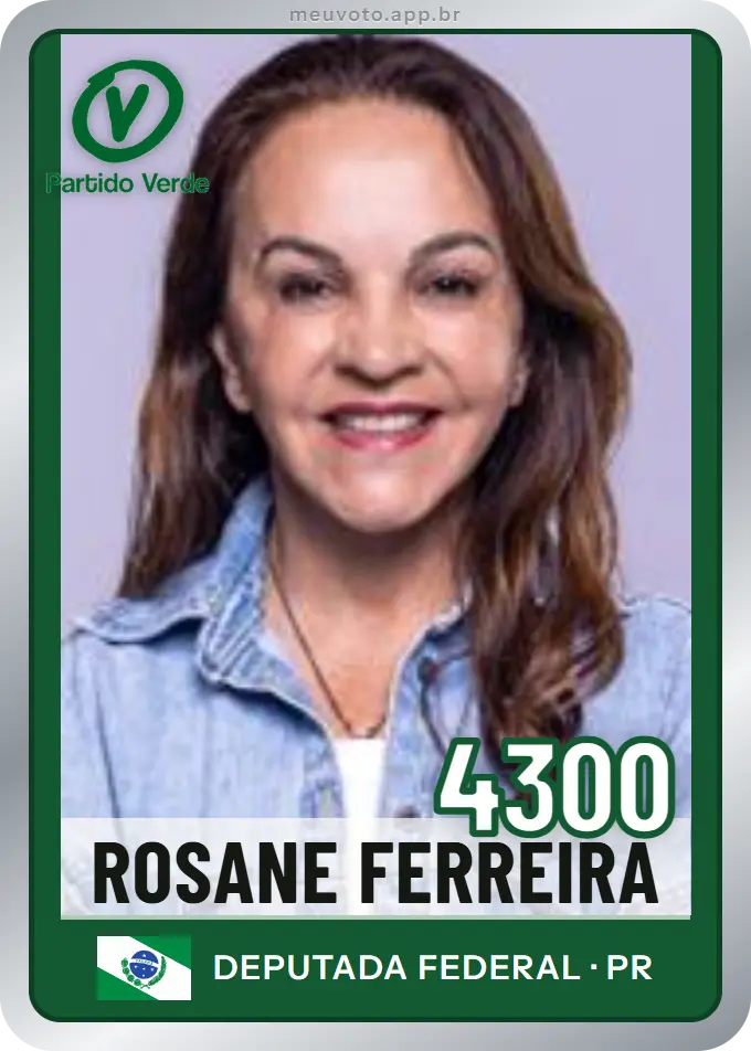 Carta de Rosane Ferreira, número 4300, PV