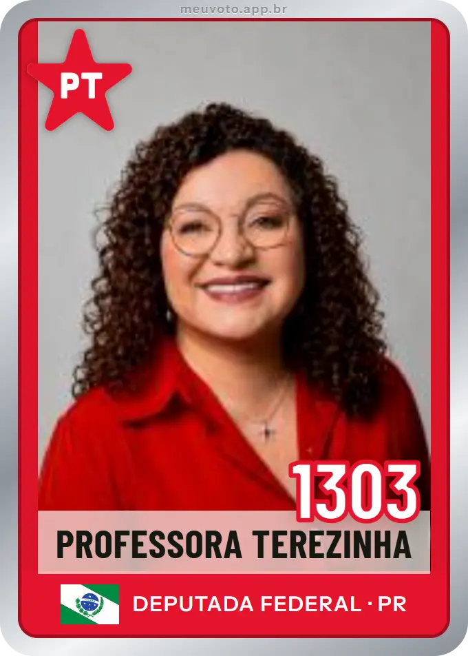 Carta de Professora Terezinha, número 1303, PT