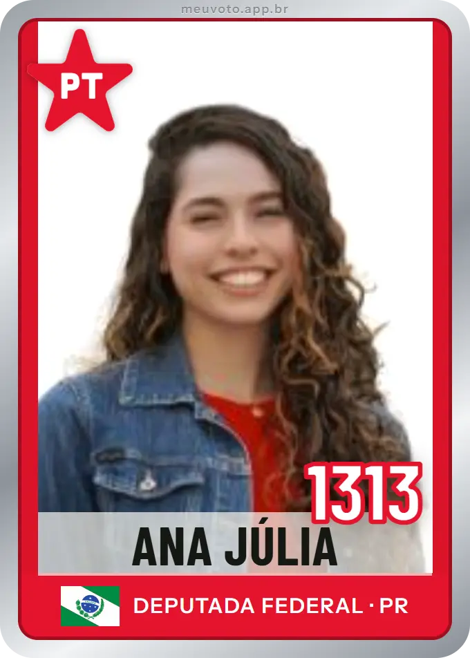 Carta de Ana Júlia, número 1313, PT