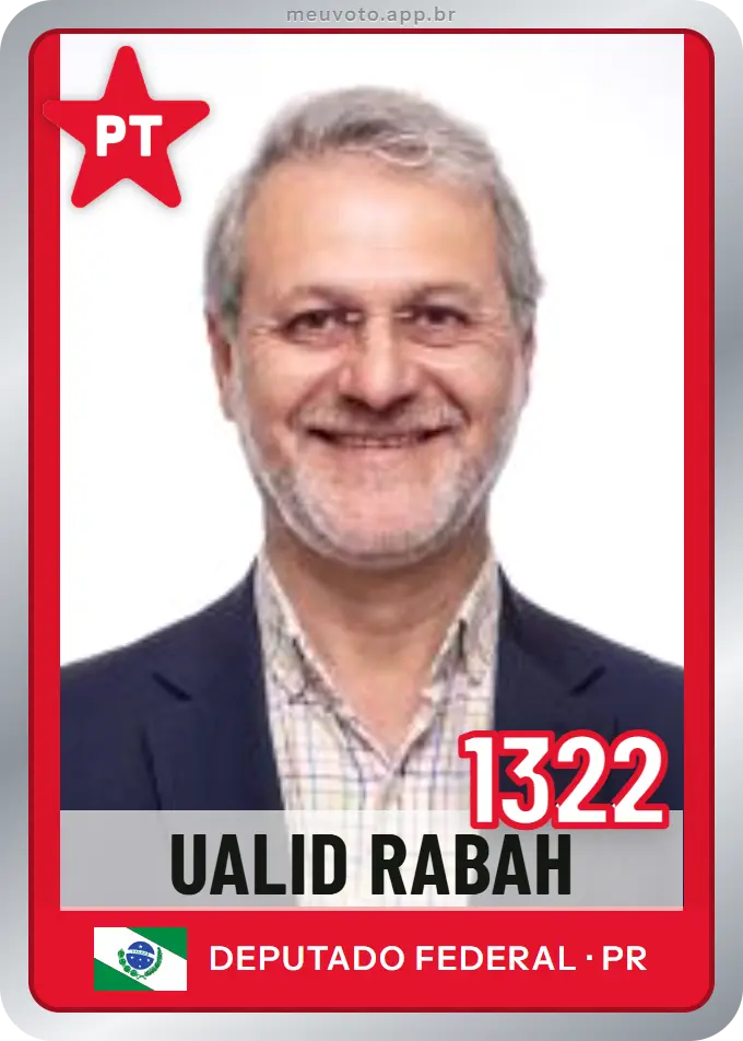 Carta de Ualid Rabah, número 1322, PT