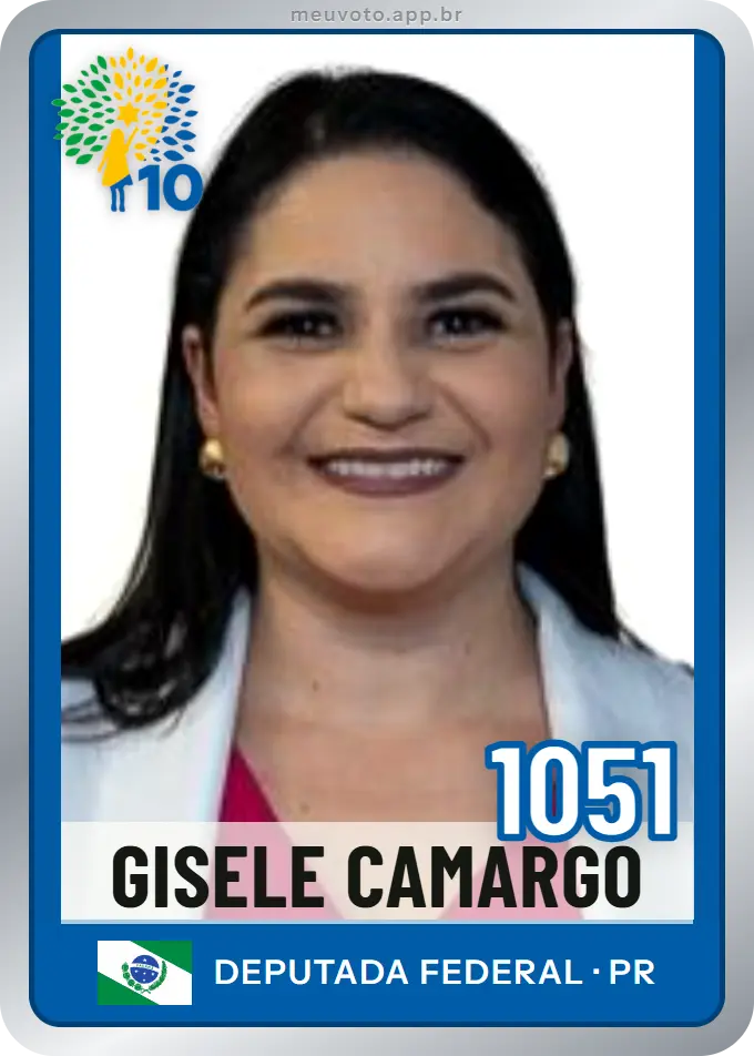 Carta de Gisele Camargo, número 1051, Republicanos
