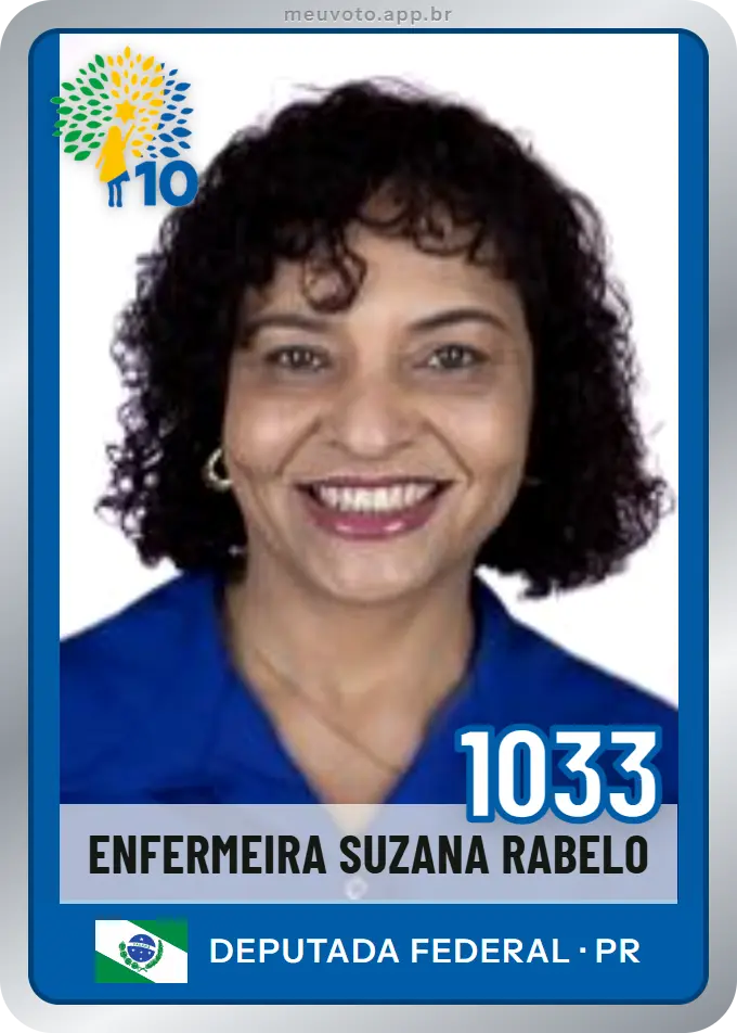 Carta de Enfermeira Suzana Rabelo, número 1033, Republicanos