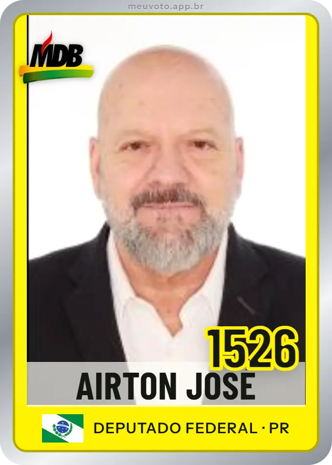 Carta de Airton José, número 1526, MDB