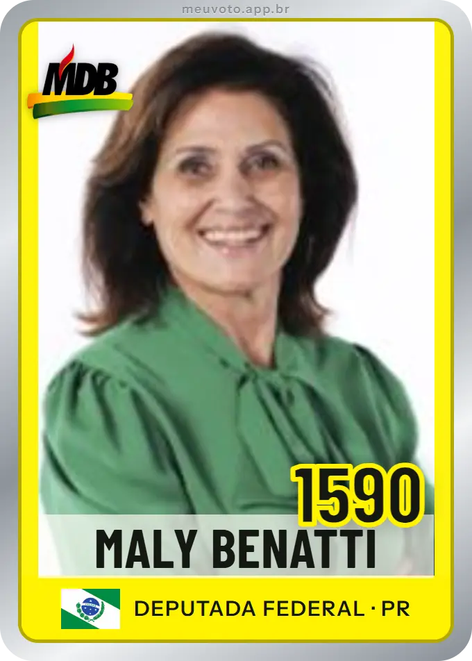 Carta de Maly Benatti, número 1590, MDB