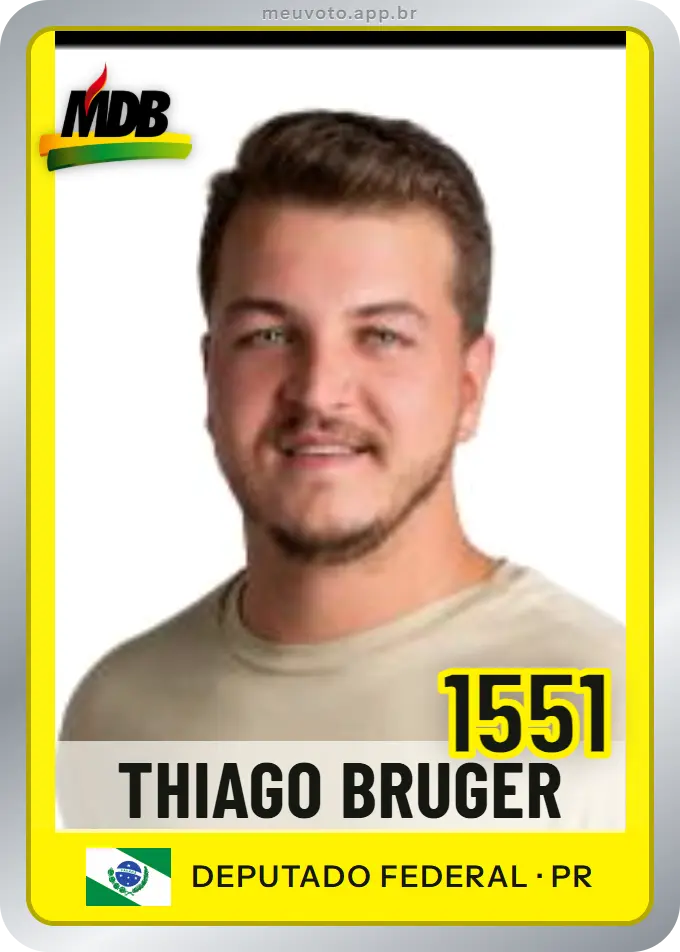 Carta de Thiago Bruger, número 1551, MDB