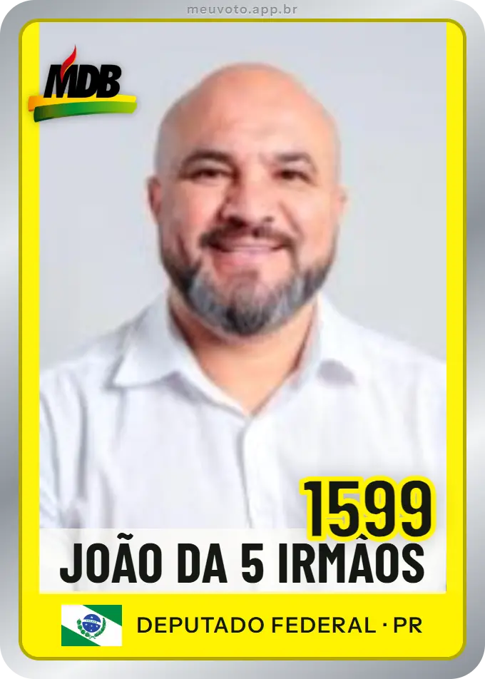 Carta de João da 5 Irmãos, número 1599, MDB