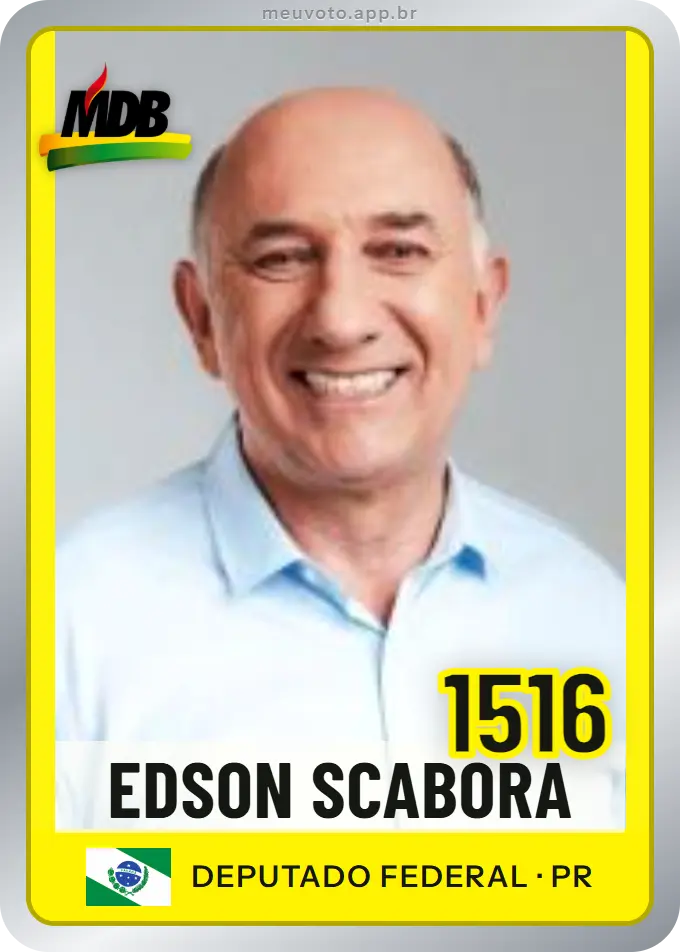 Carta de Edson Scabora, número 1516, MDB