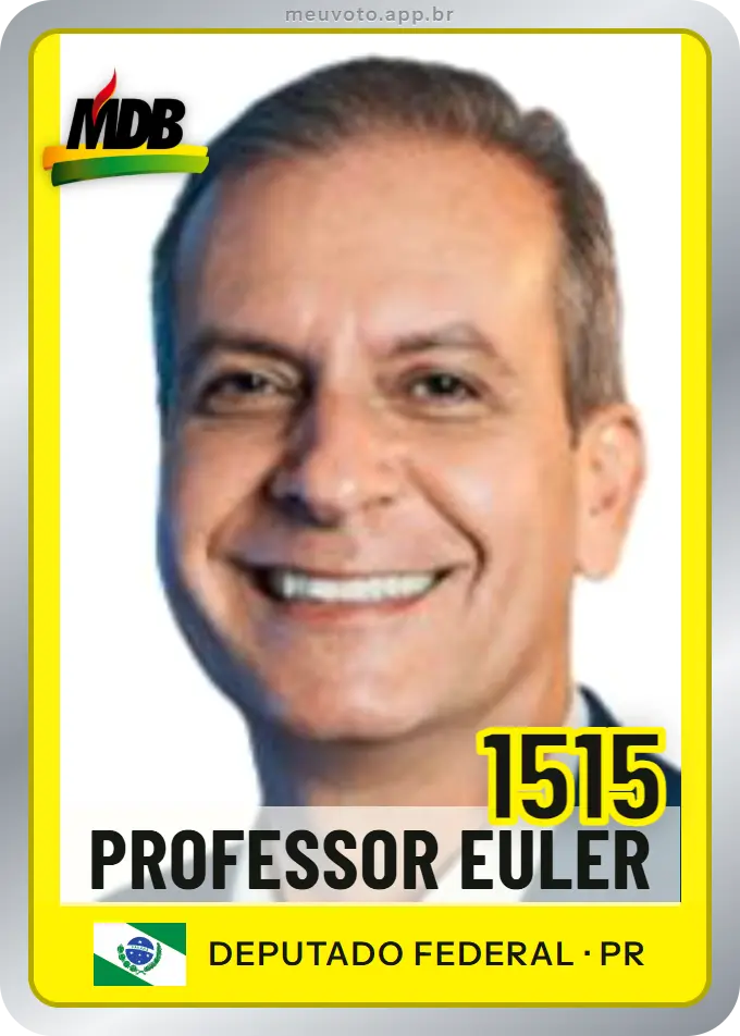 Carta de Professor Euler, número 1515, MDB