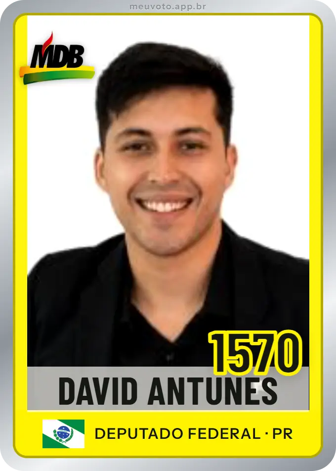 Carta de David Antunes, número 1570, MDB