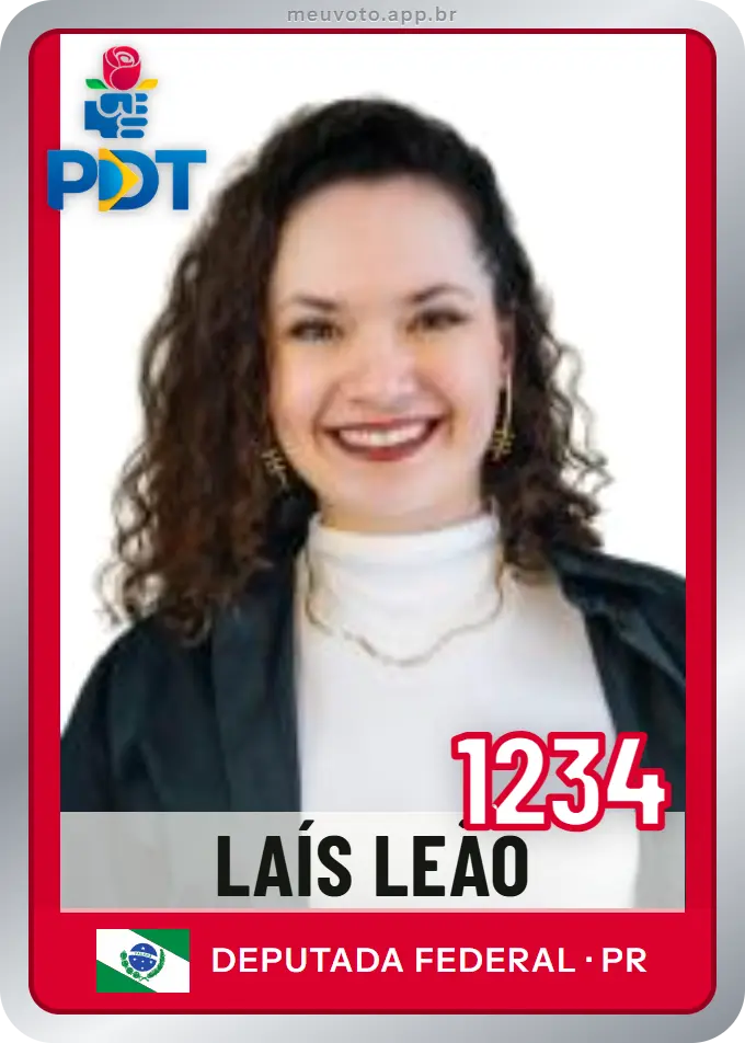 Carta de Laís Leão, número 1234, PDT