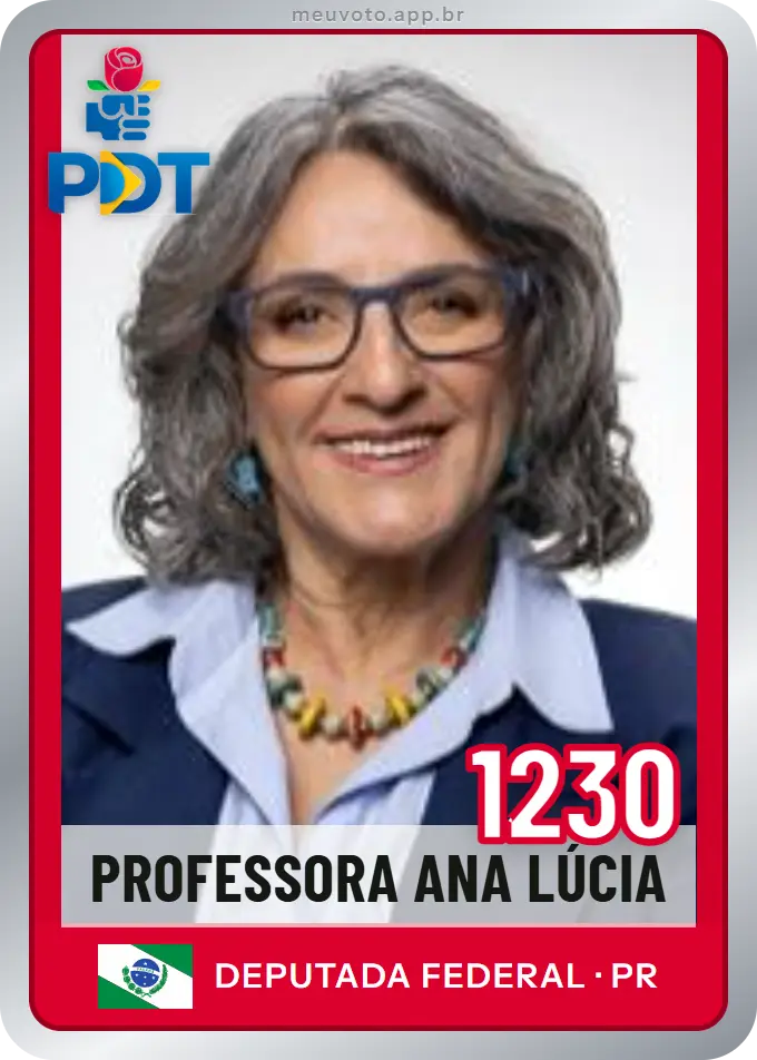 Carta de Professora Ana Lúcia, número 1230, PDT