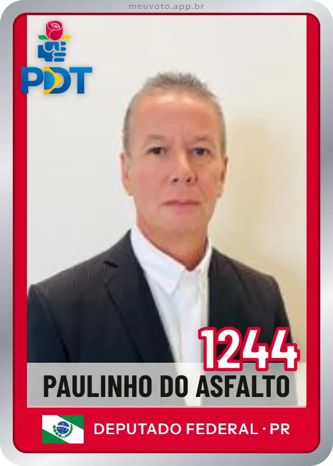 Carta de Paulinho do Asfalto, número 1244, PDT