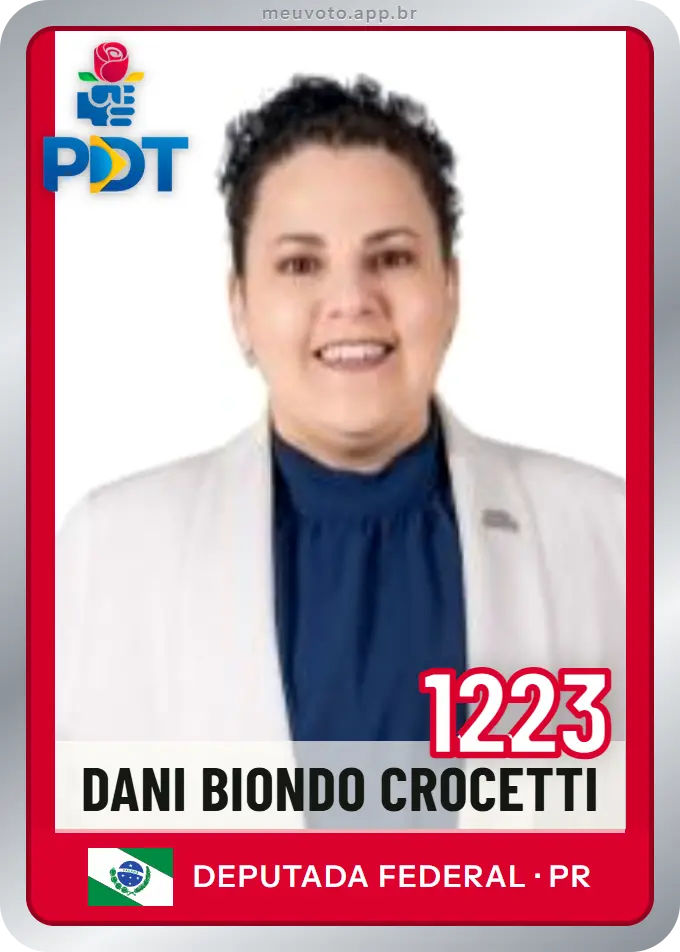 Carta de Dani Biondo Crocetti, número 1223, PDT