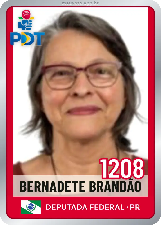 Carta de Bernadete Brandão, número 1208, PDT