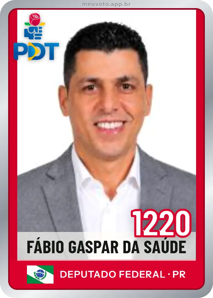 Carta de Fábio Gaspar da Saúde, número 1220, PDT