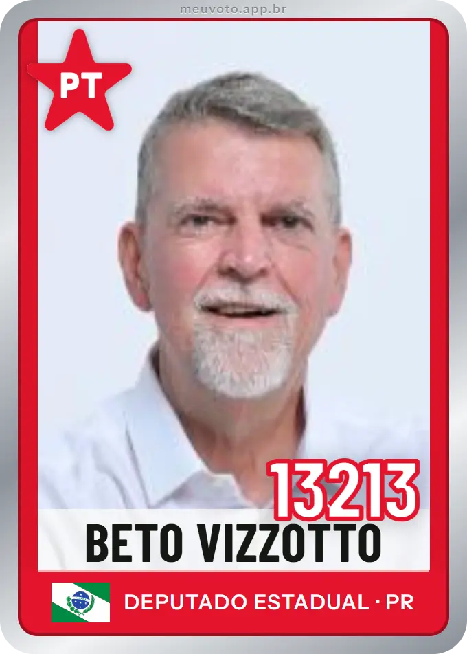 Carta de Beto Vizzotto, número 13213, PT