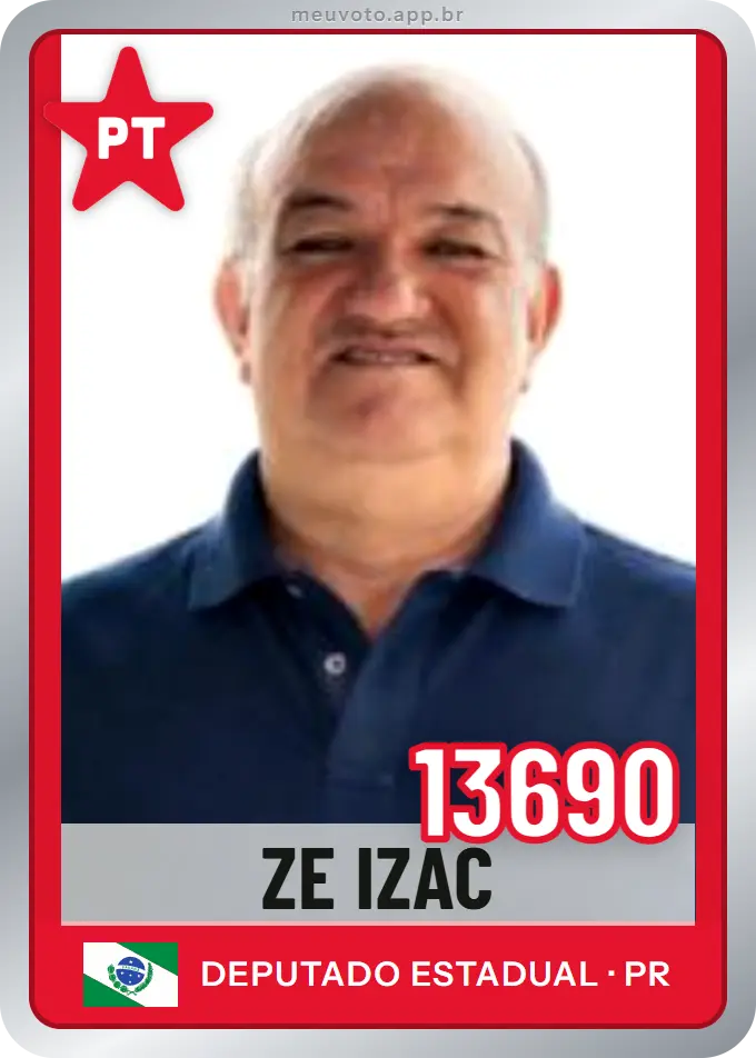 Carta de Ze Izac, número 13690, PT
