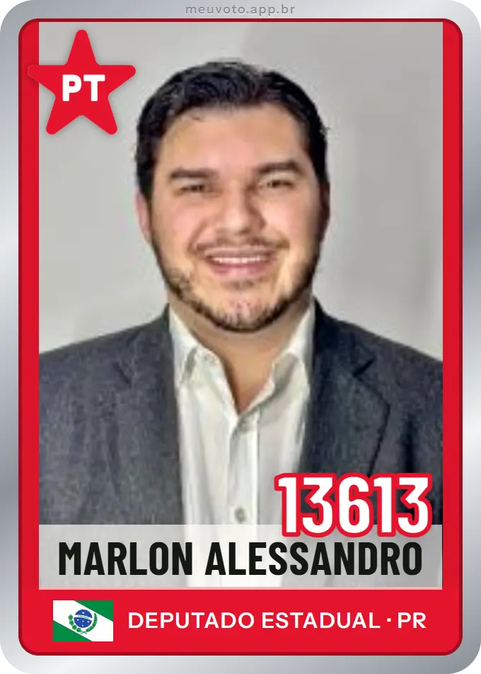 Carta de Marlon Alessandro, número 13613, PT