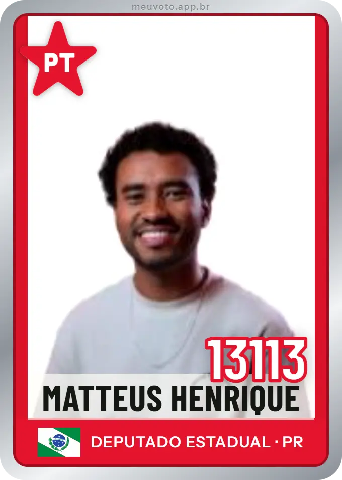 Carta de Matteus Henrique, número 13113, PT