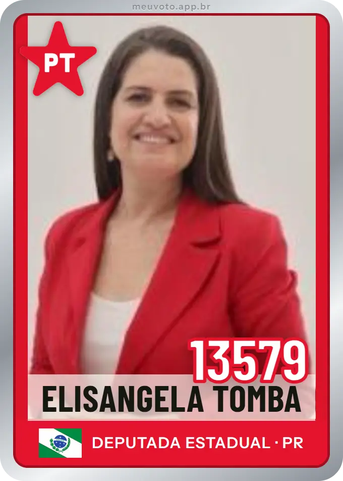 Carta de Elisangela Tomba, número 13579, PT