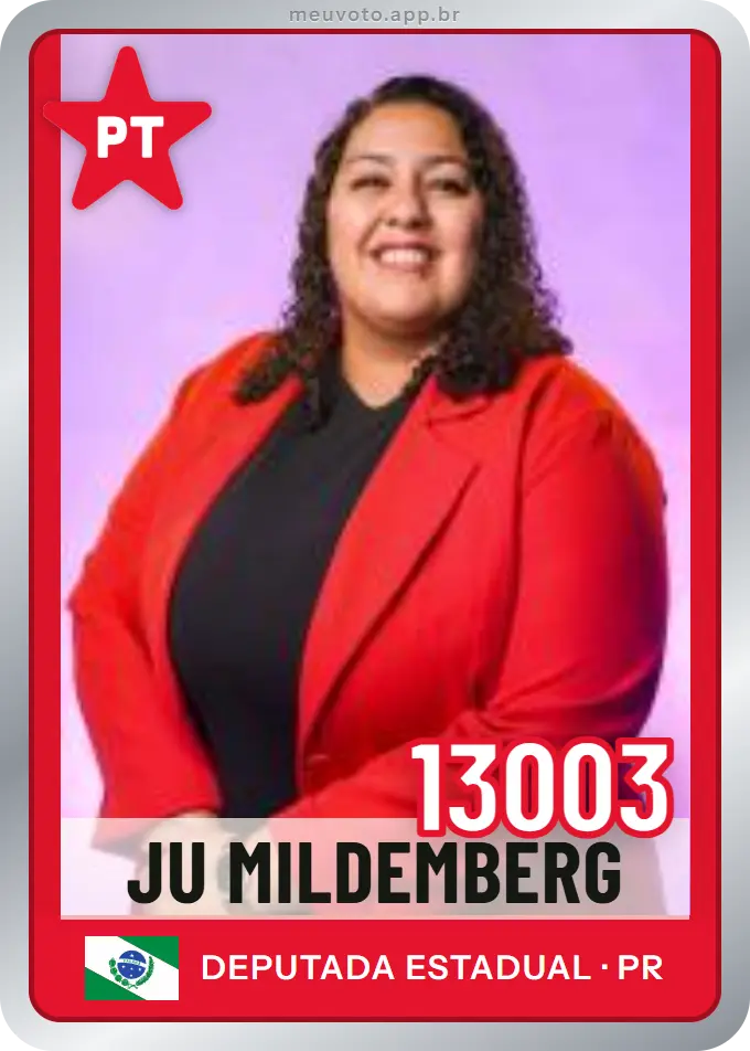 Carta de Ju Mildemberg, número 13003, PT