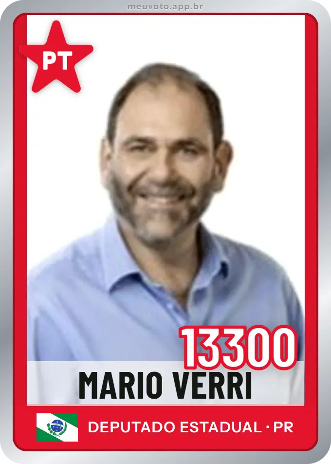 Carta de Mario Verri, número 13300, PT