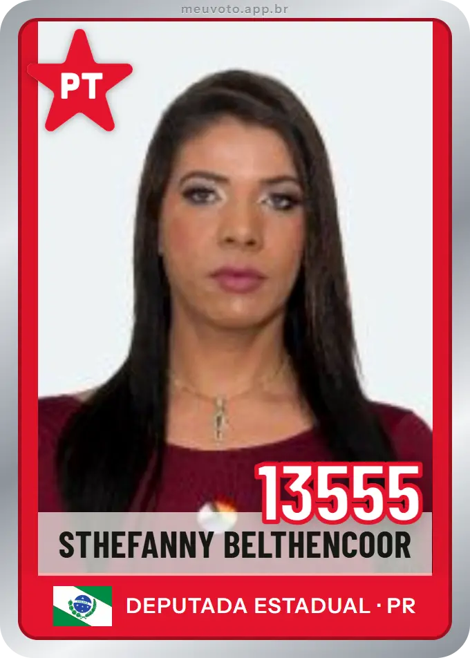 Carta de Sthefanny Belthencoor, número 13555, PT