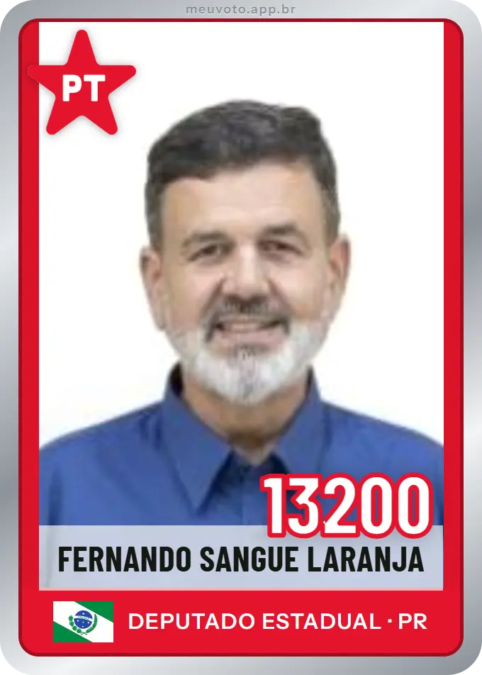 Carta de Fernando Sangue Laranja, número 13200, PT