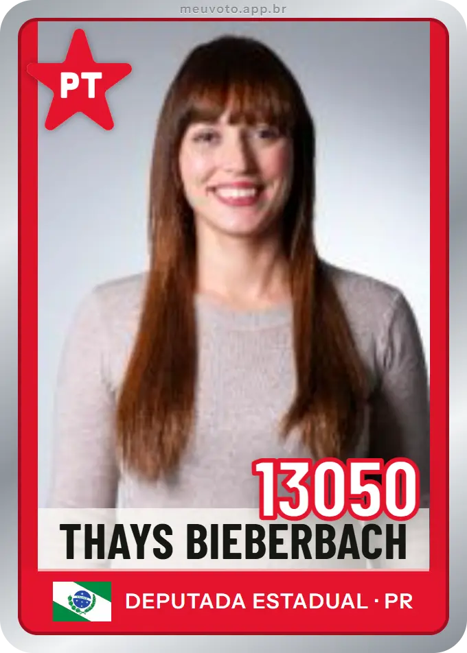 Carta de Thays Bieberbach, número 13050, PT