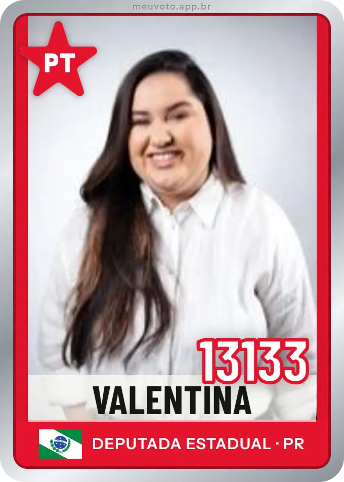 Carta de Valentina, número 13133, PT