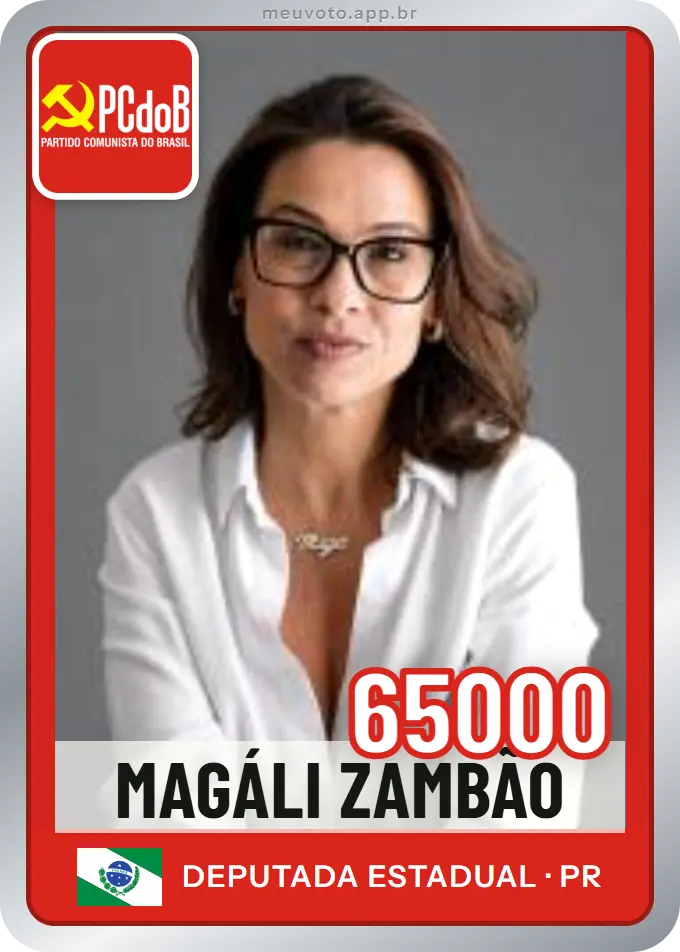Carta de Magáli Zambão, número 65000, PCdoB