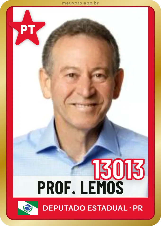Carta de Prof. Lemos, número 13013, PT