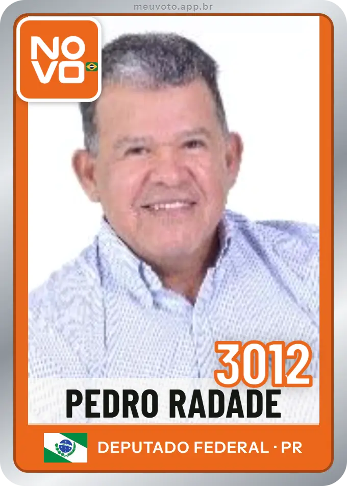 Carta de Pedro Radade, número 3012, Novo