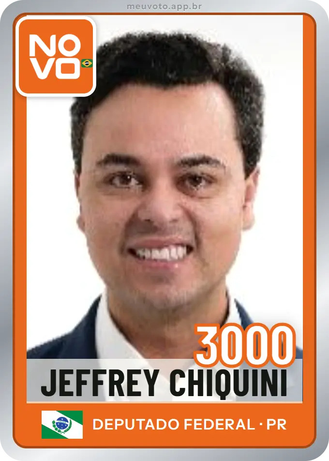 Carta de Jeffrey Chiquini, número 3000, Novo