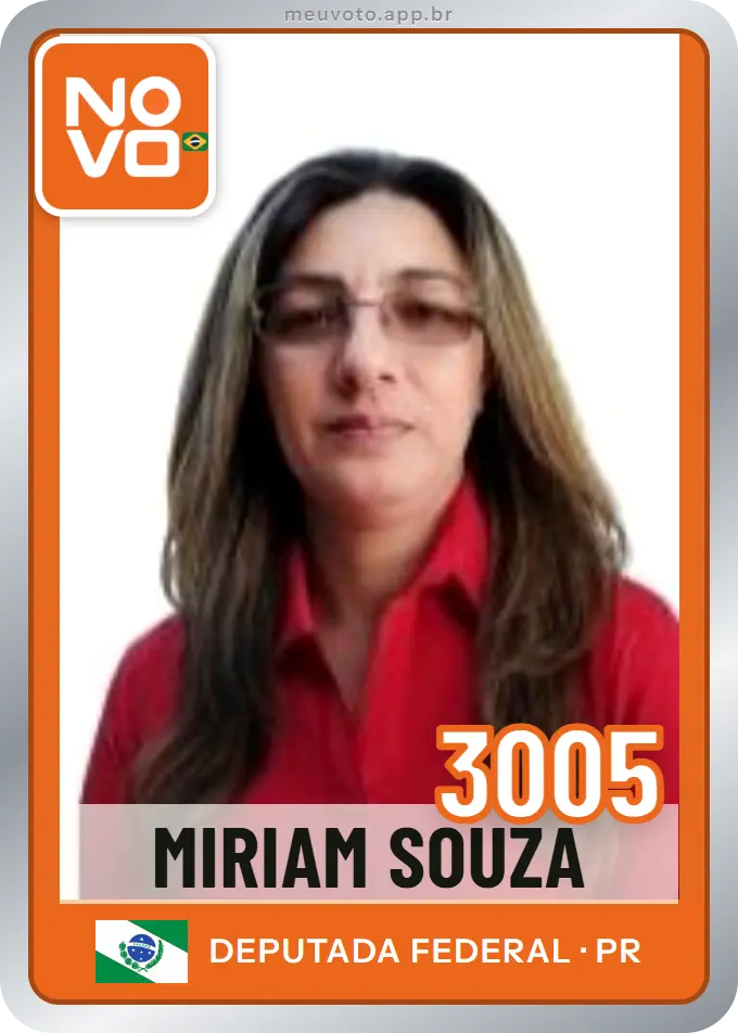Carta de Miriam Souza, número 3005, Novo