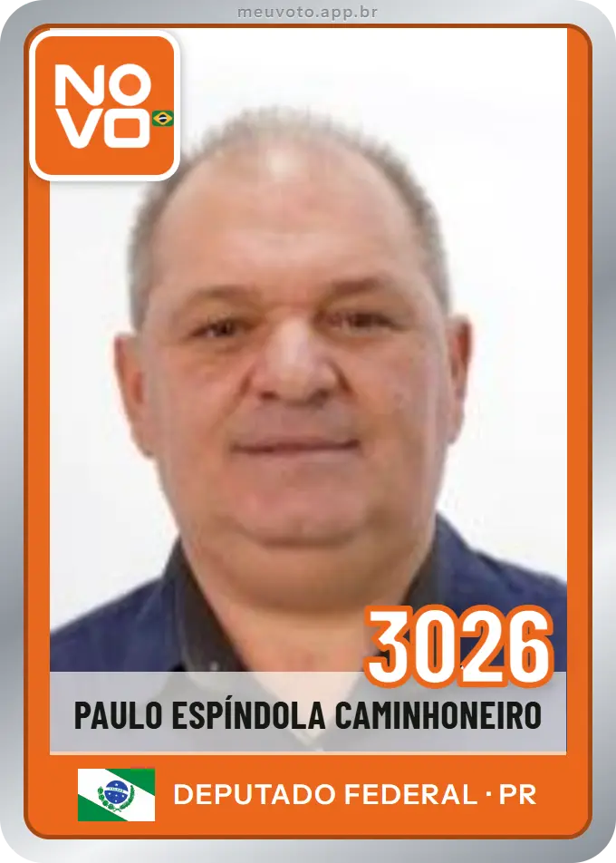 Carta de Paulo Espíndola Caminhoneiro, número 3026, Novo