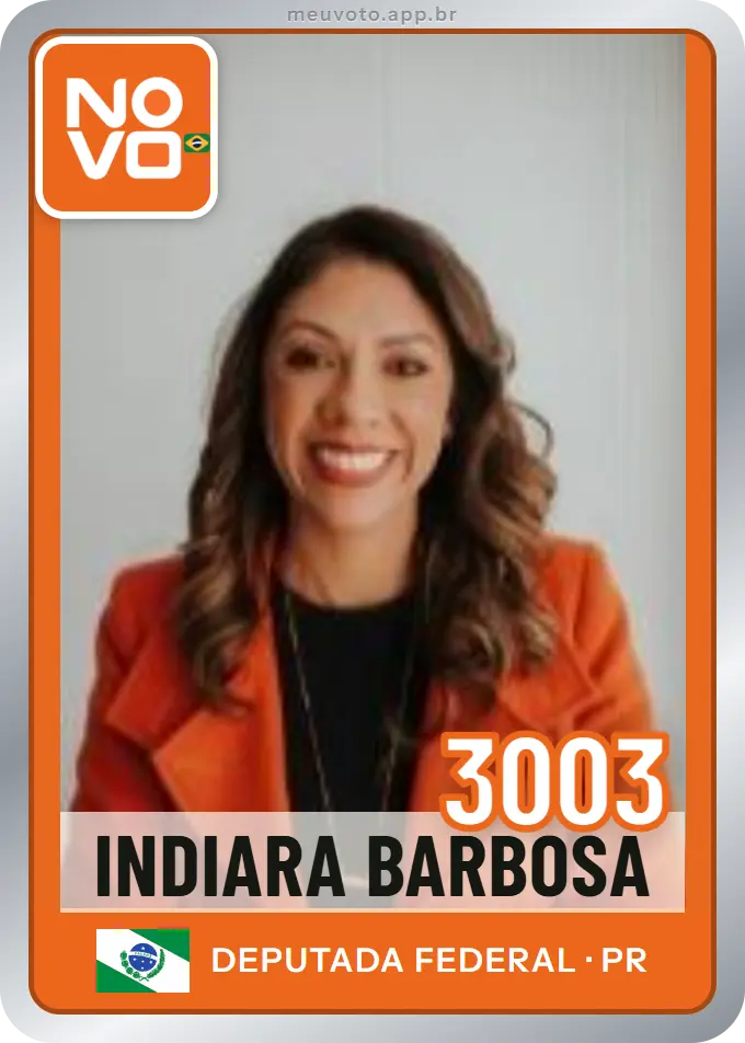 Carta de Indiara Barbosa, número 3003, Novo